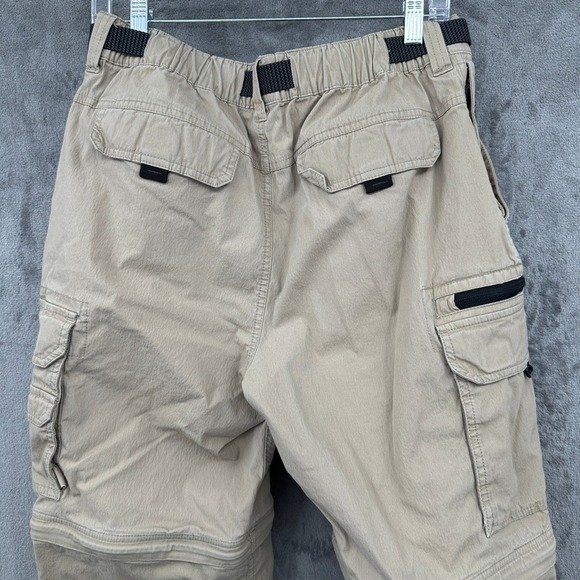 BC Clothing Mens Convertible Cargo Pants Size Mx 30 Khaki Zip Off Hiking Outdoor - Picture 10 of 13
